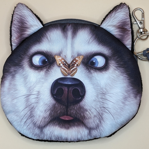 Fun Husky Lover Bundle includes coin purse + key chain / purse/bag dangler - Picture 3 of 9